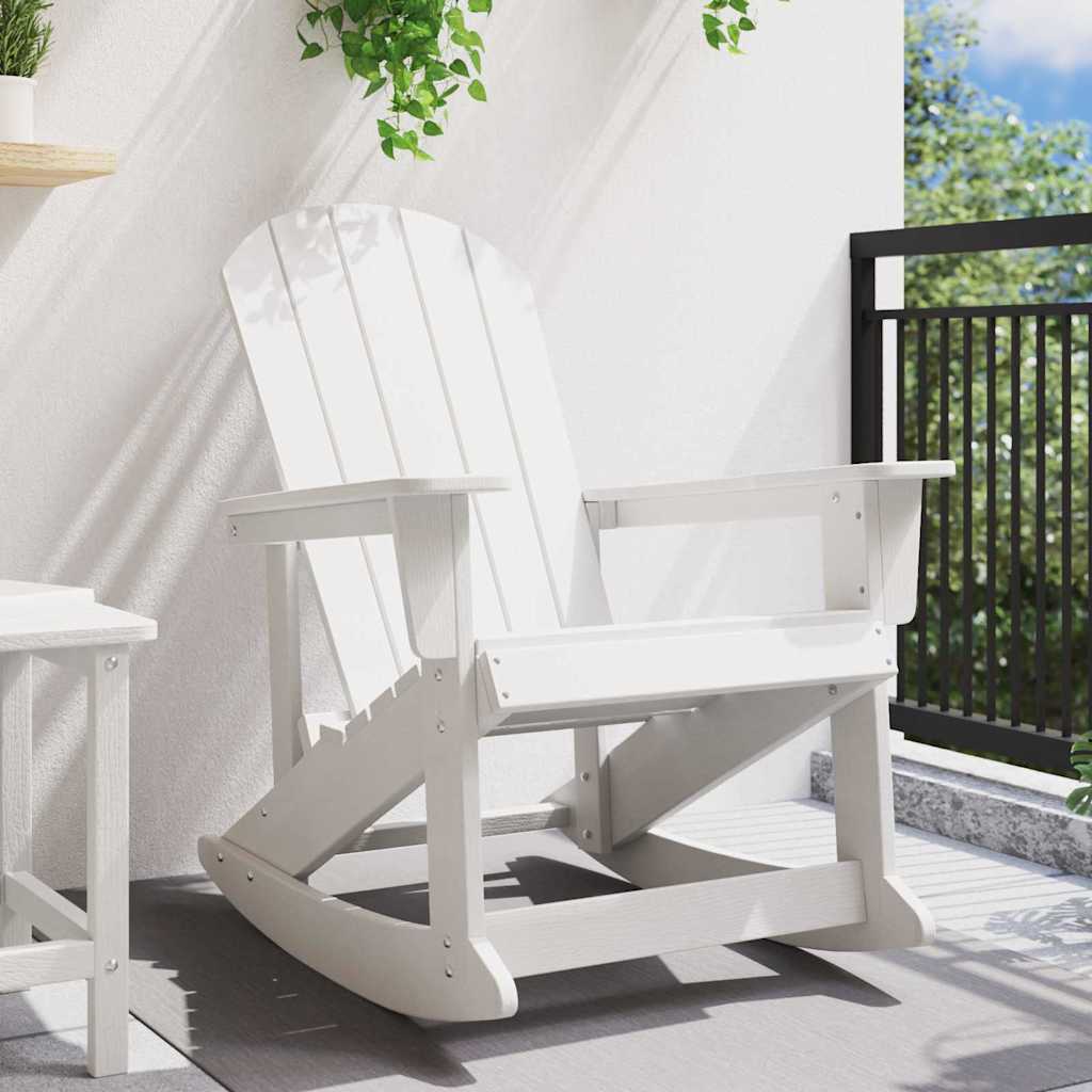 Houpací křeslo Adirondack Bílá 73.5 x 92 x 90 cm HDPE