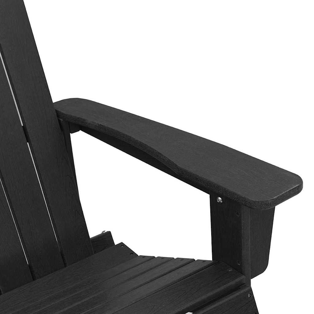 Houpací křeslo Adirondack Černá 73.5 x 92 x 90 cm HDPE