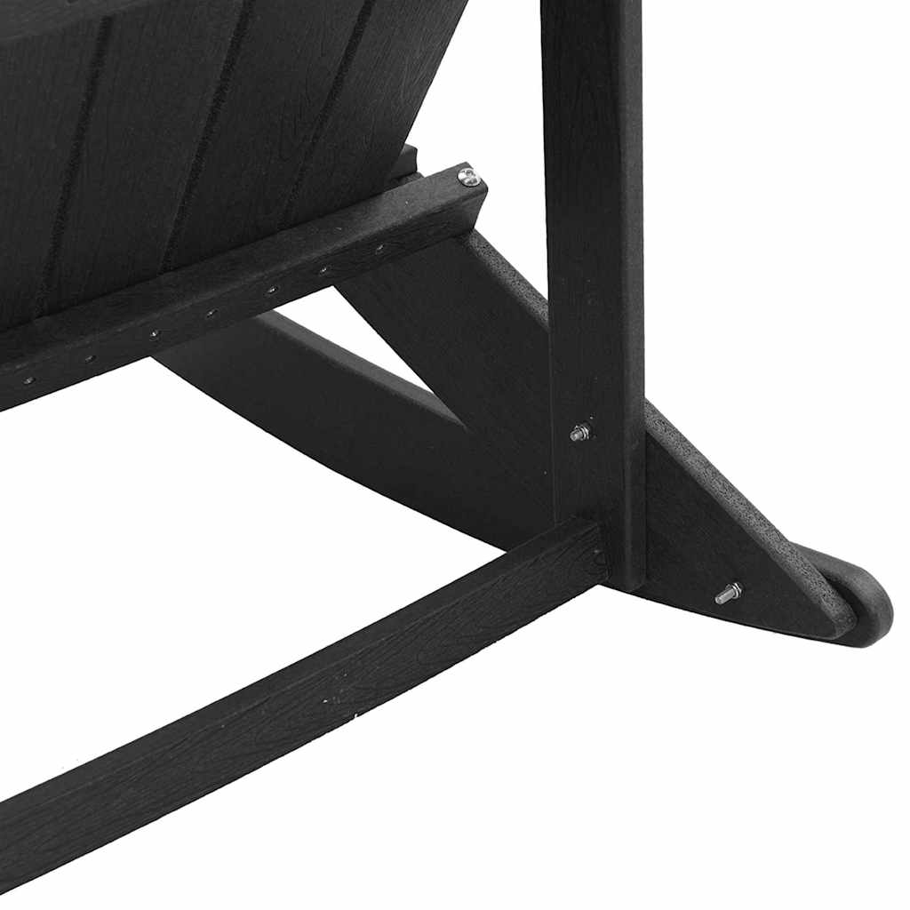 Houpací křeslo Adirondack Černá 73.5 x 92 x 90 cm HDPE