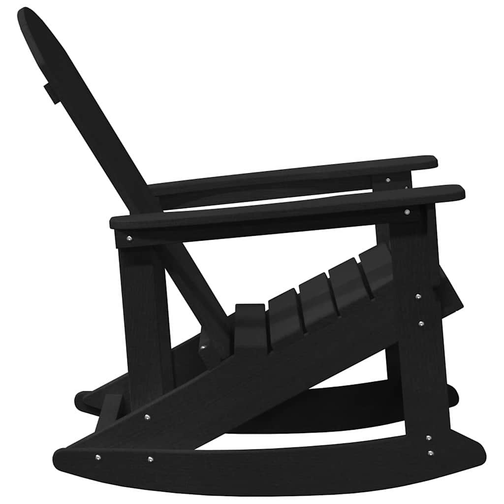 Houpací křeslo Adirondack Černá 73.5 x 92 x 90 cm HDPE