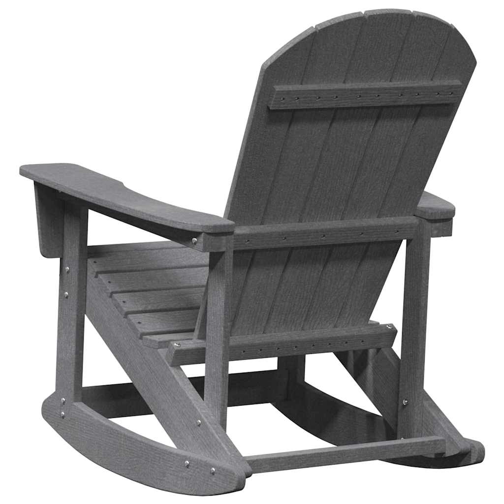 Houpací křeslo Adirondack Světle šedá 73.5 x 92 x 90 cm HDPE