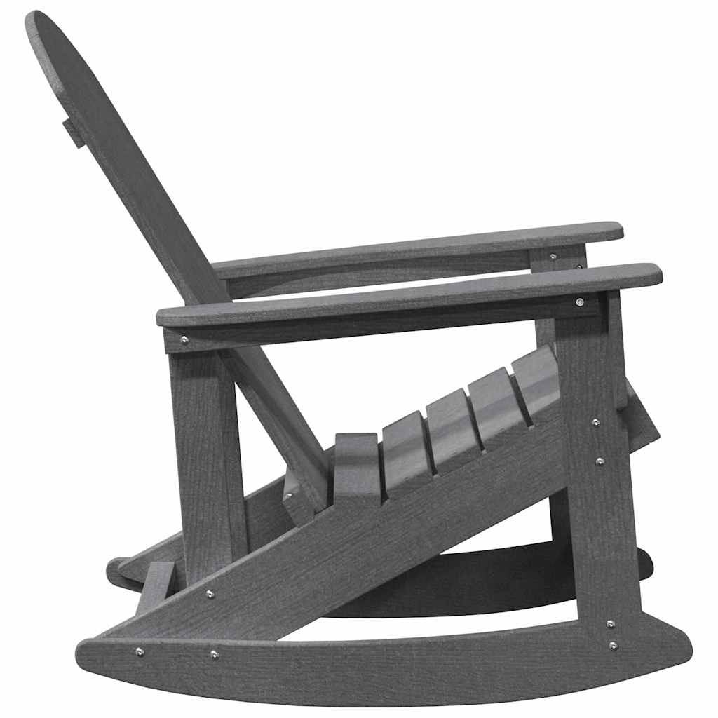 Houpací křeslo Adirondack Světle šedá 73.5 x 92 x 90 cm HDPE