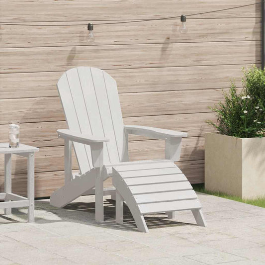 Adirondack židle Bílá 74 x 82 x 92cm HDPE