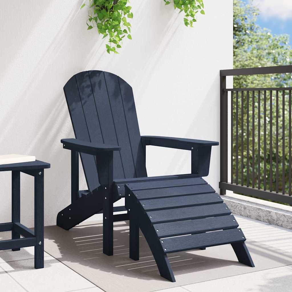 Adirondack židle Námořnická modrá 74 x 82 x 92cm HDPE