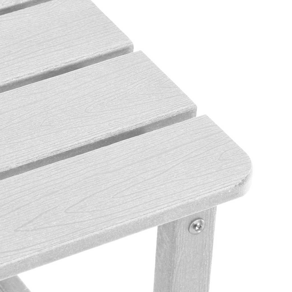 Adirondack vedlejší stůl Bílá 38 x 38 x 46 cm HDPE