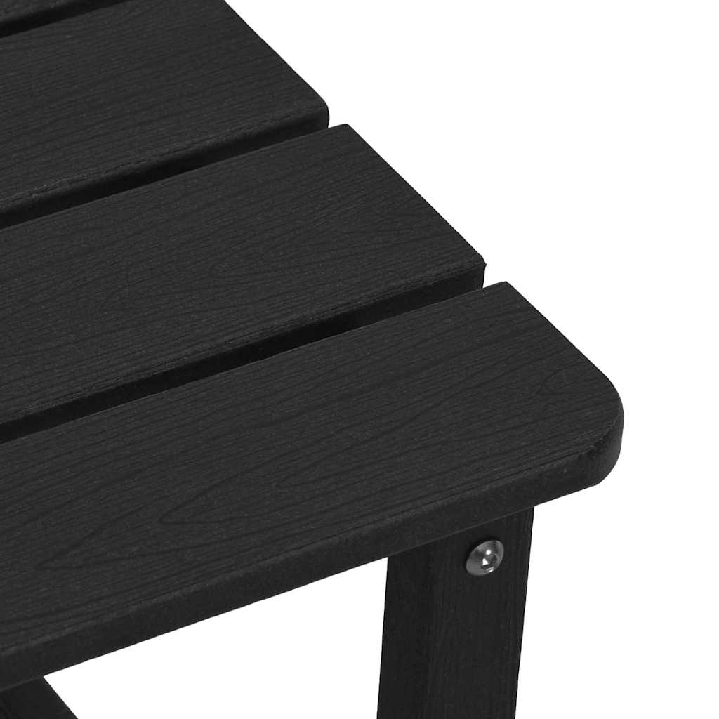 Adirondack vedlejší stůl Černá 38 x 38 x 46 cm HDPE