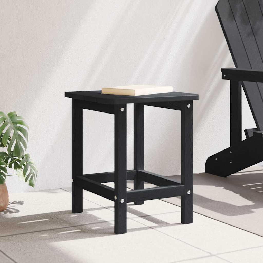 Adirondack vedlejší stůl Černá 38 x 38 x 46 cm HDPE