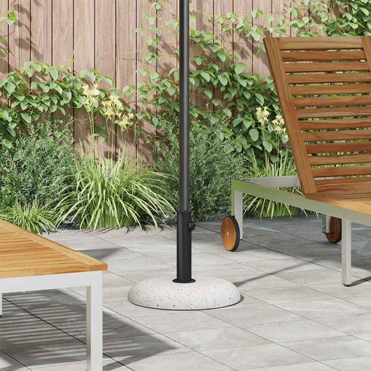 Základna pro slunečník Bílá a černá 45 x 45 x 40 cm Beton a kov