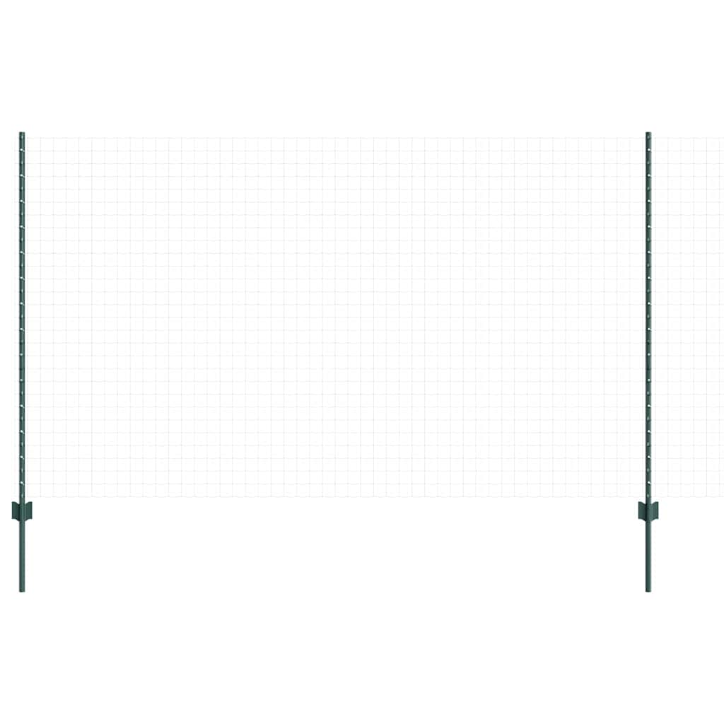 Plotové sloupky 44 pcs Zelená 180 cm Ocel