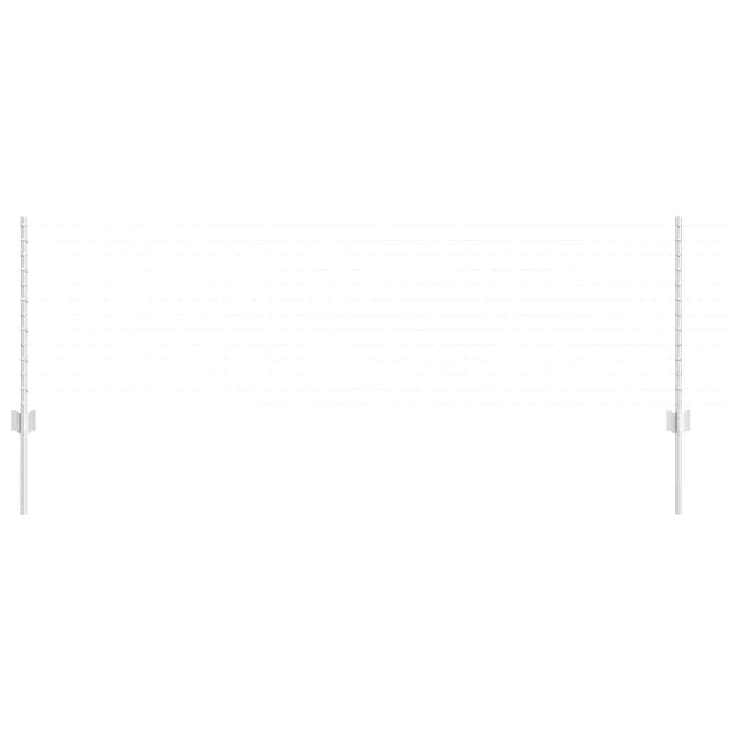 Plotové sloupky 22 pcs Stříbrná 100 cm Ocel