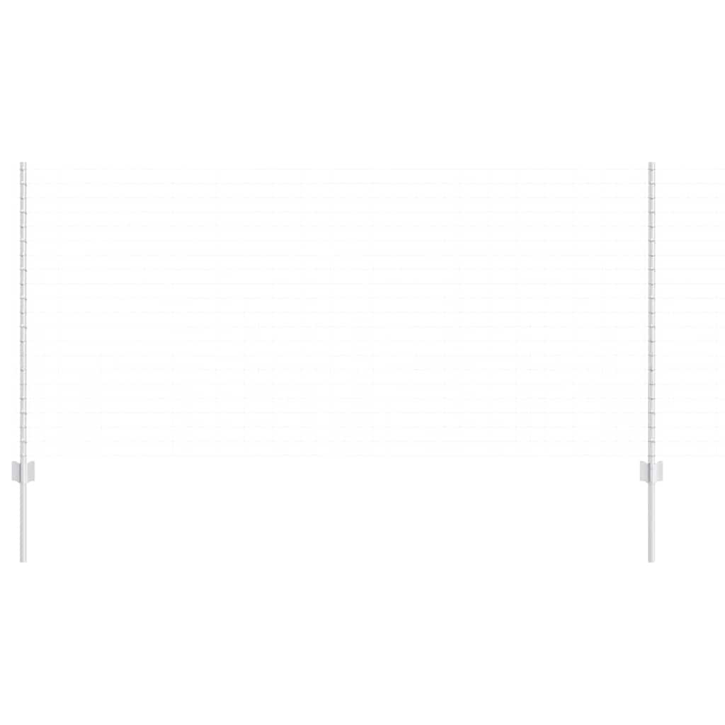 Plotové sloupky 44 pcs Stříbrná 160 cm Ocel