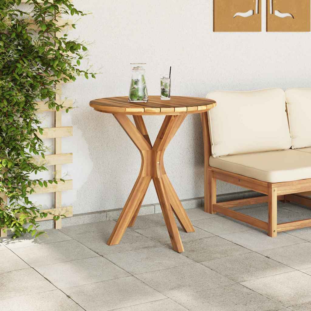 Bistro stolek Hnědá 70 x 70 x 75 cm Masivní teakové dřevo
