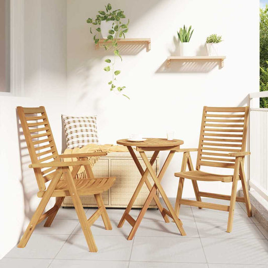 Zahradní křesla 2 pcs Hnědá 52 x 64.5 x 108 cm