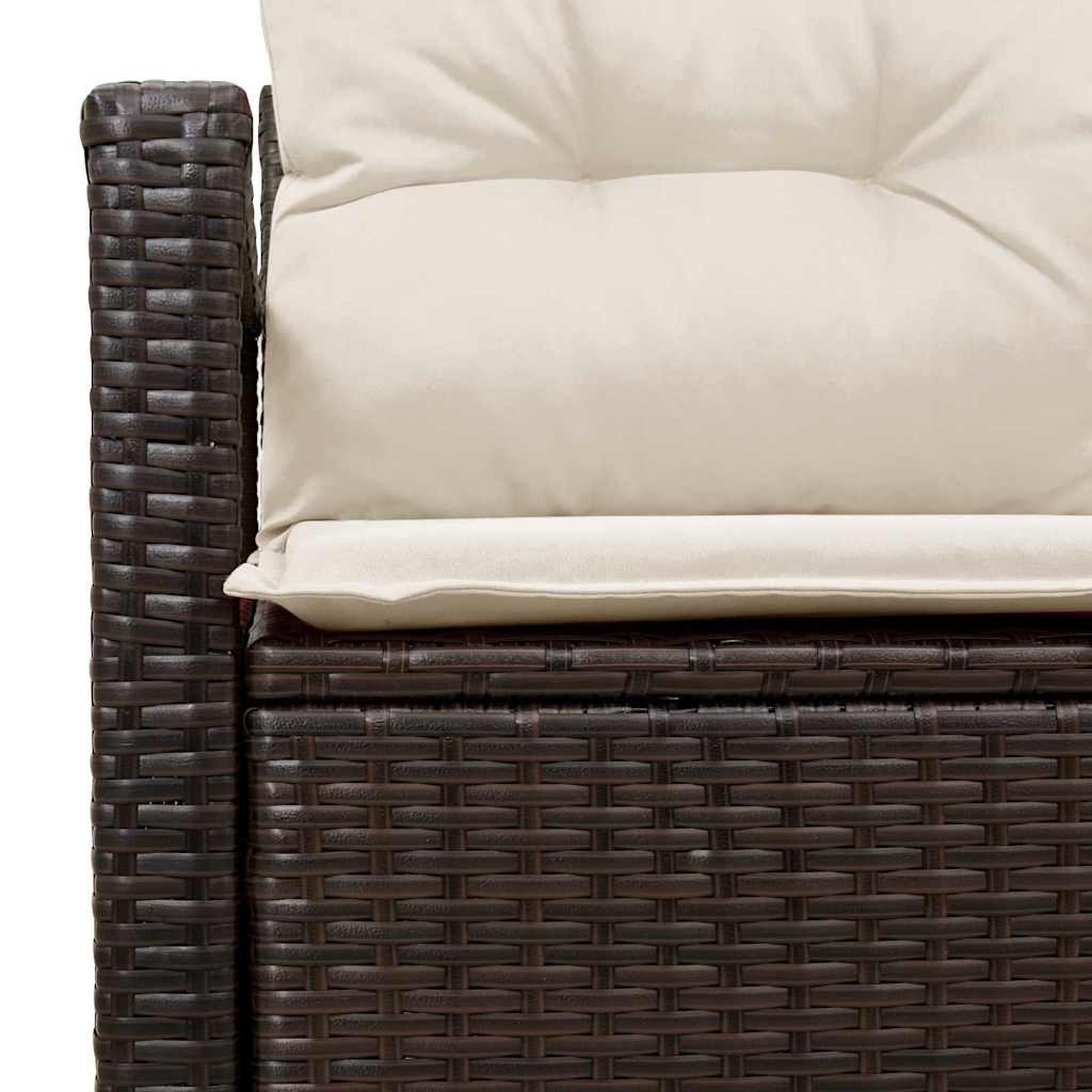 Zahradní sofa Hnědá 120 x 62 x 69cm polyratan