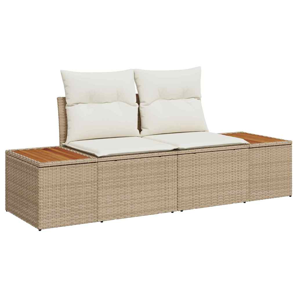 Zahradní sofa Béžová 184 x 62 x 85cm polyratan