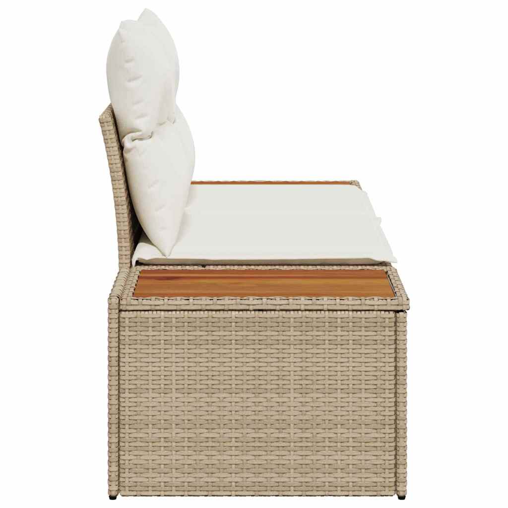 Zahradní sofa Béžová 184 x 62 x 85cm polyratan