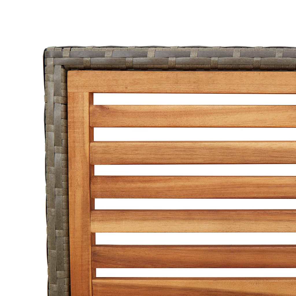 Zahradní stohovatelné židle 2 pcs Hnědá a šedá