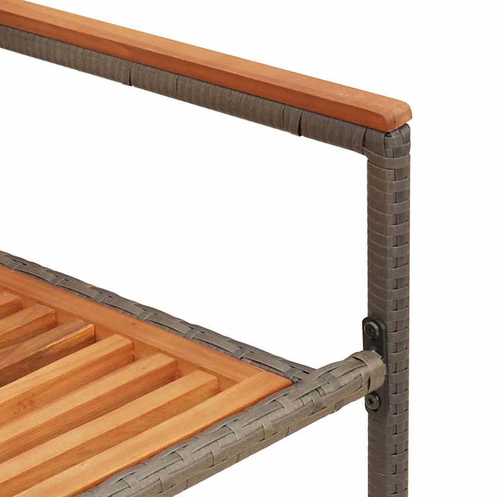 Zahradní stohovatelné židle 2 pcs Hnědá a šedá