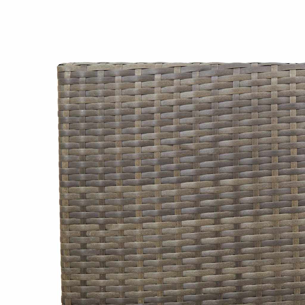Zahradní stohovatelné židle 2 pcs Šedá a hnědá
