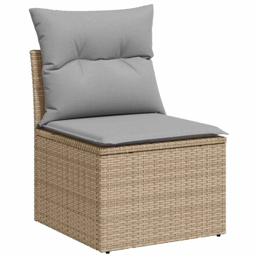 Sada zahradních pohovek 5 pcs 242.5 x 132.5 x 85 cm Poly ratan