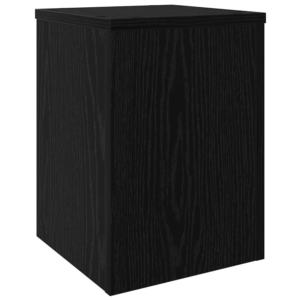 Stojan na rostliny 2 pcs Černý dub 25 x 25 x 35 cm