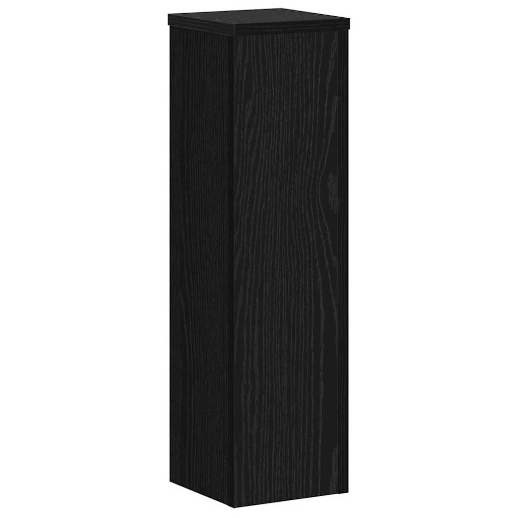 Stojan na rostliny 2 pcs Černý dub 17 x 17 x 60 cm
