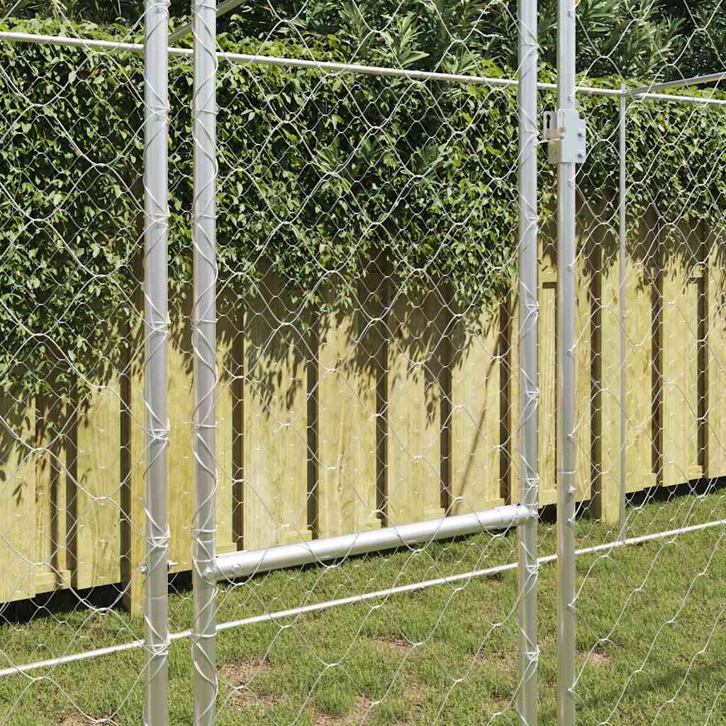 Klec pro psa Stříbrná 800 x 200 x 200 cm Pozinkovaná ocel