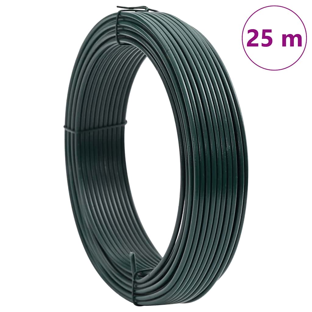 Pletací drát Zelená 25 m Ocel potažená PVC