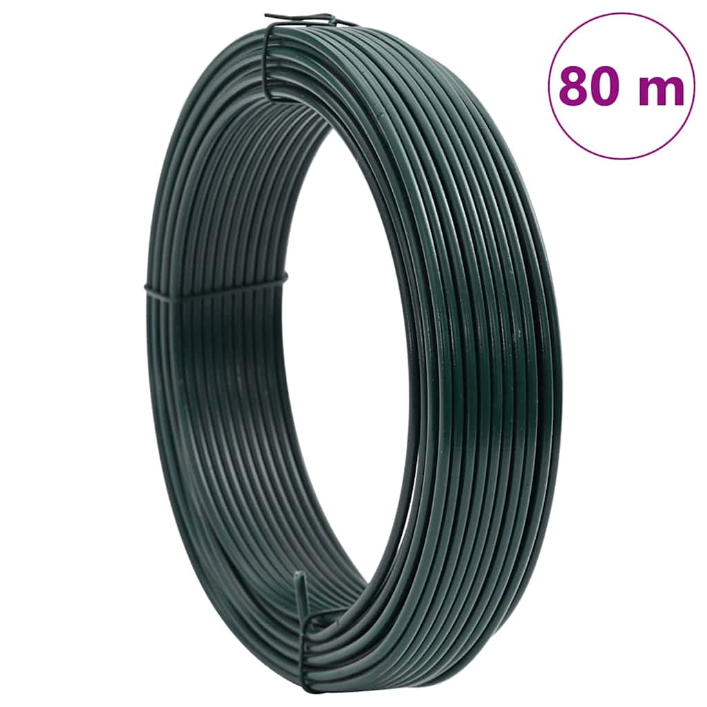 Pletací drát Zelená 80 m Ocel potažená PVC