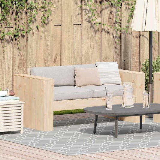 Zahradní sofa Hnědá 134 x 60 x 62 cm Masivní borovicové dřevo