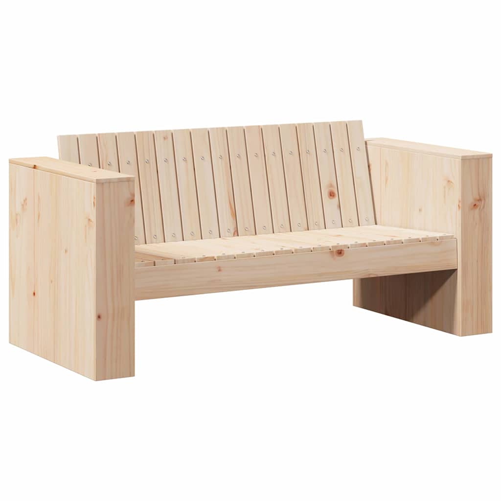 Zahradní sofa Hnědá 134 x 60 x 62 cm Masivní borovicové dřevo
