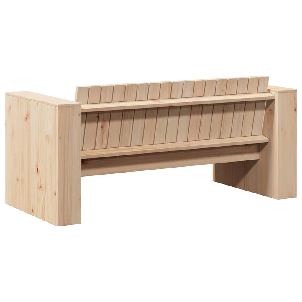 Zahradní sofa Hnědá 134 x 60 x 62 cm Masivní borovicové dřevo