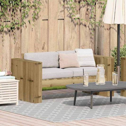 Zahradní sofa Zelená 134 x 60 x 62 cm Impregnované borové dřevo