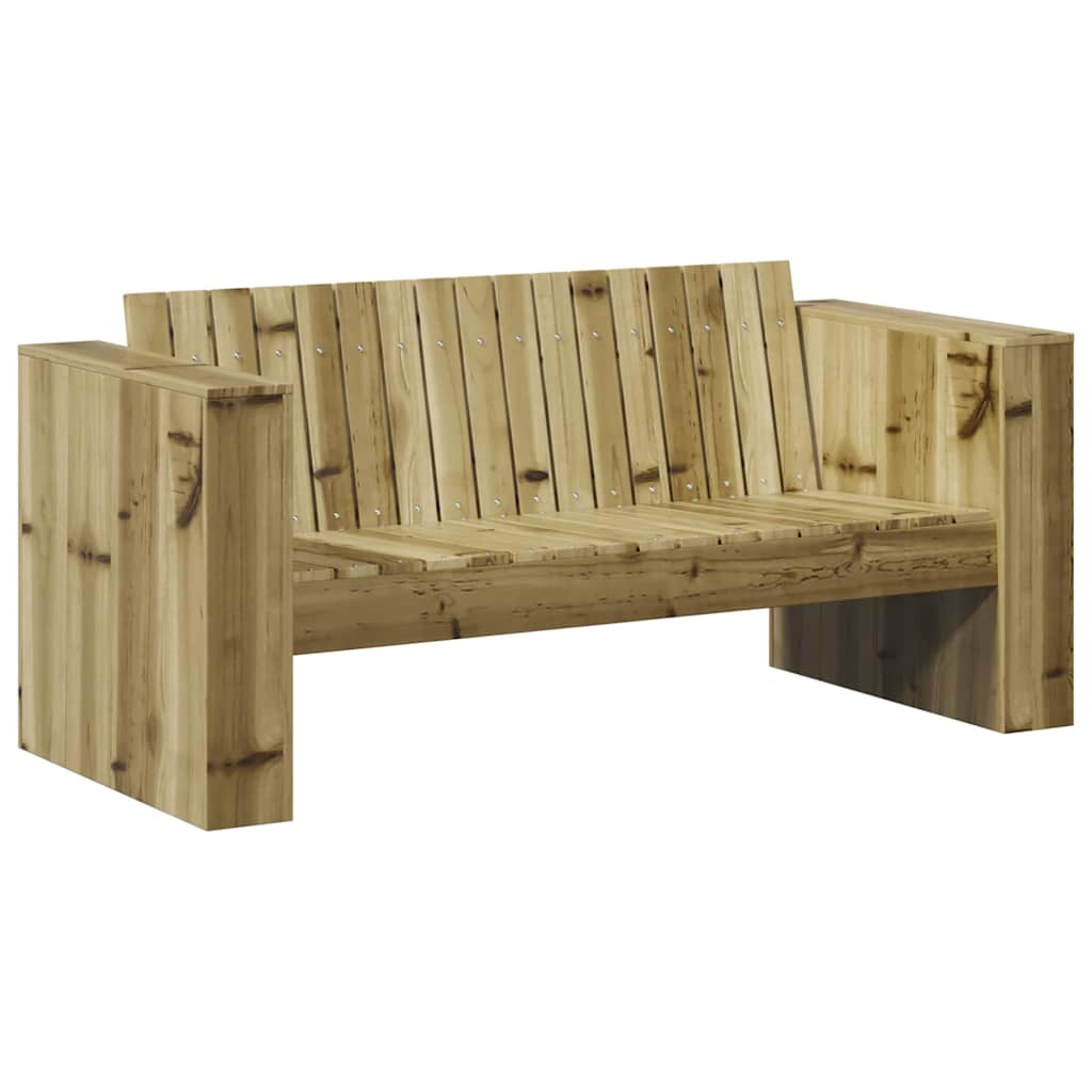 Zahradní sofa Zelená 134 x 60 x 62 cm Impregnované borové dřevo