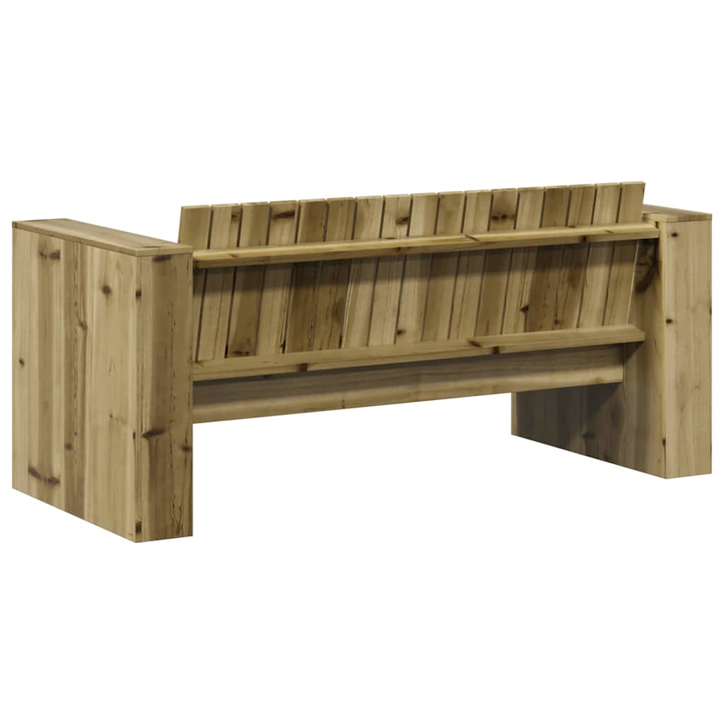 Zahradní sofa Zelená 134 x 60 x 62 cm Impregnované borové dřevo