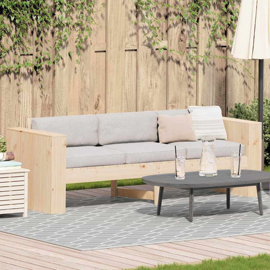 Zahradní sofa Hnědá 185.5 x 60 x 62 cm Masivní borovicové dřevo