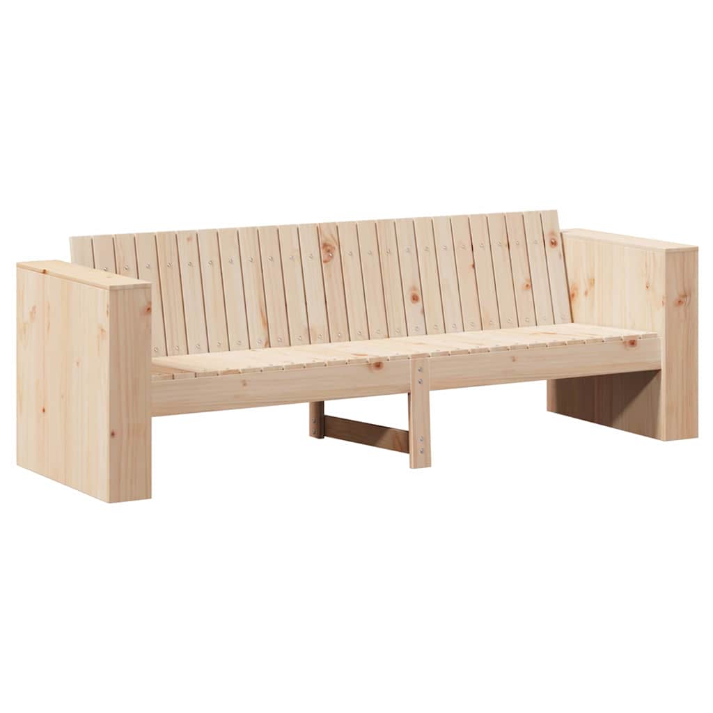 Zahradní sofa Hnědá 185.5 x 60 x 62 cm Masivní borovicové dřevo