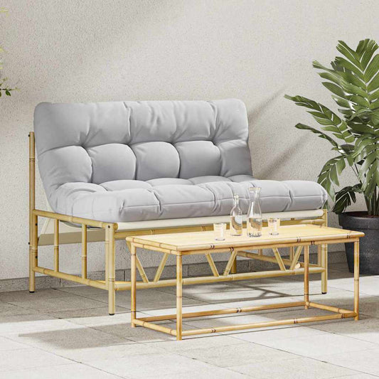 Zahradní lavice Světle šedá 110 x 75 x 71 cm Ocel