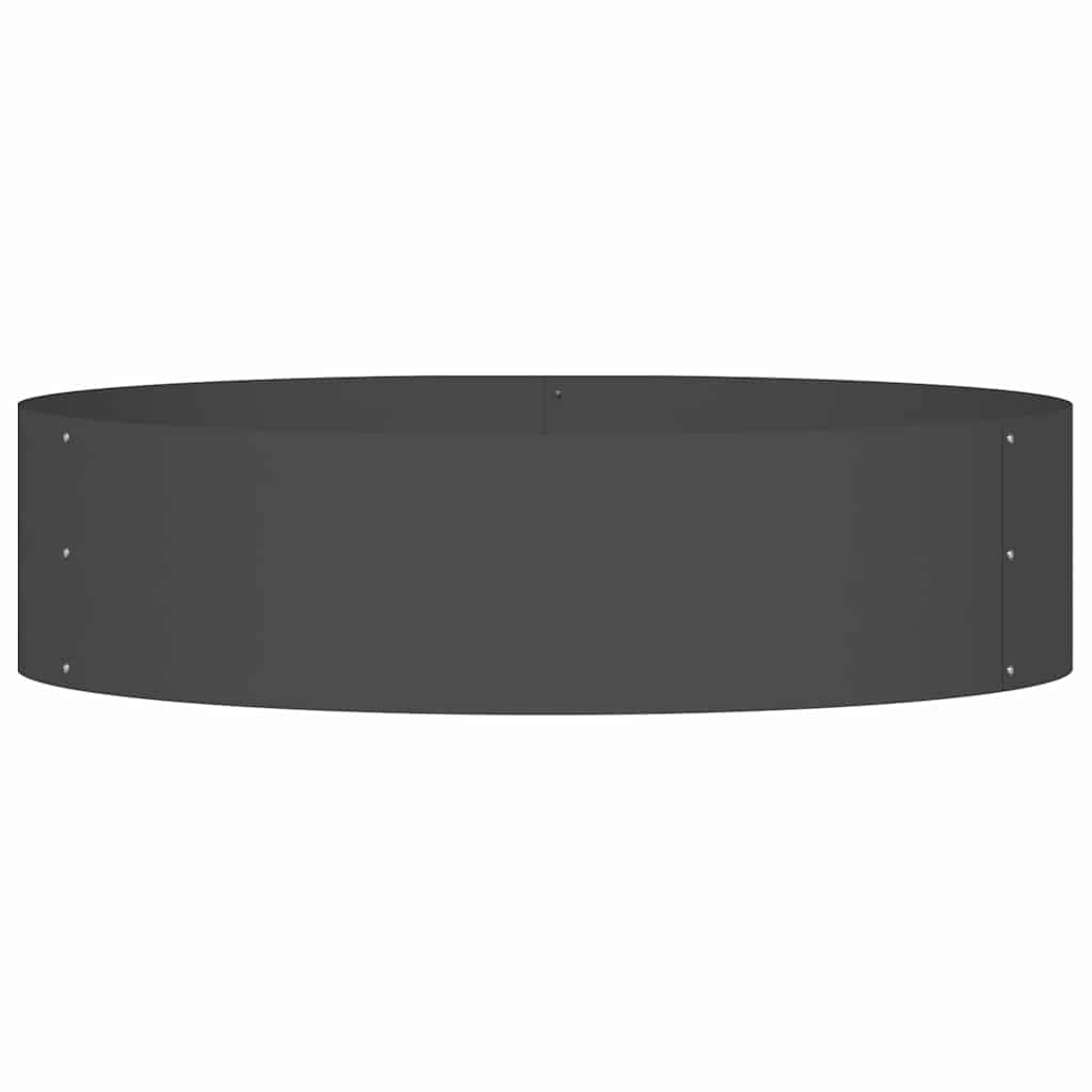 Zahradní truhlíky 5 pcs Černá 80 x 80 x 20 cm Ocel
