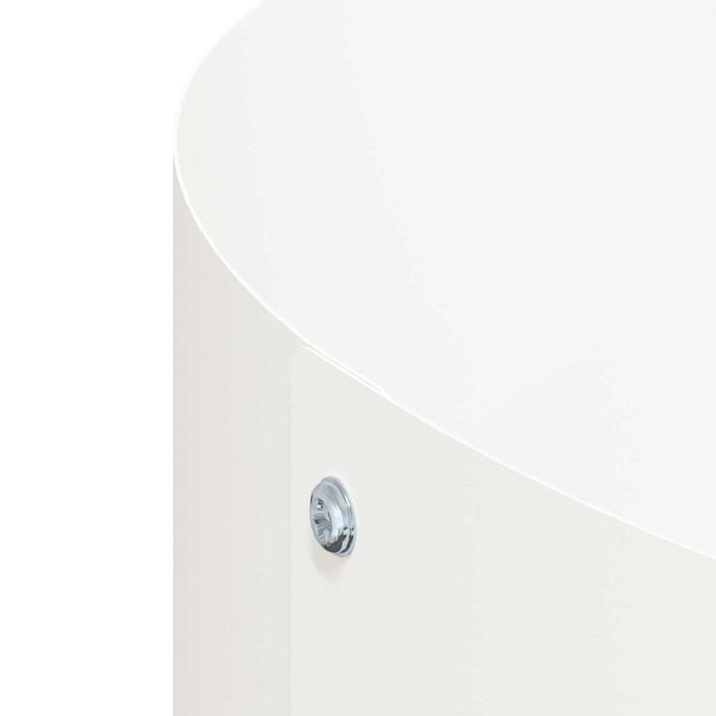 Zahradní truhlíky 5 pcs Bílá 80 x 80 x 20 cm Ocel