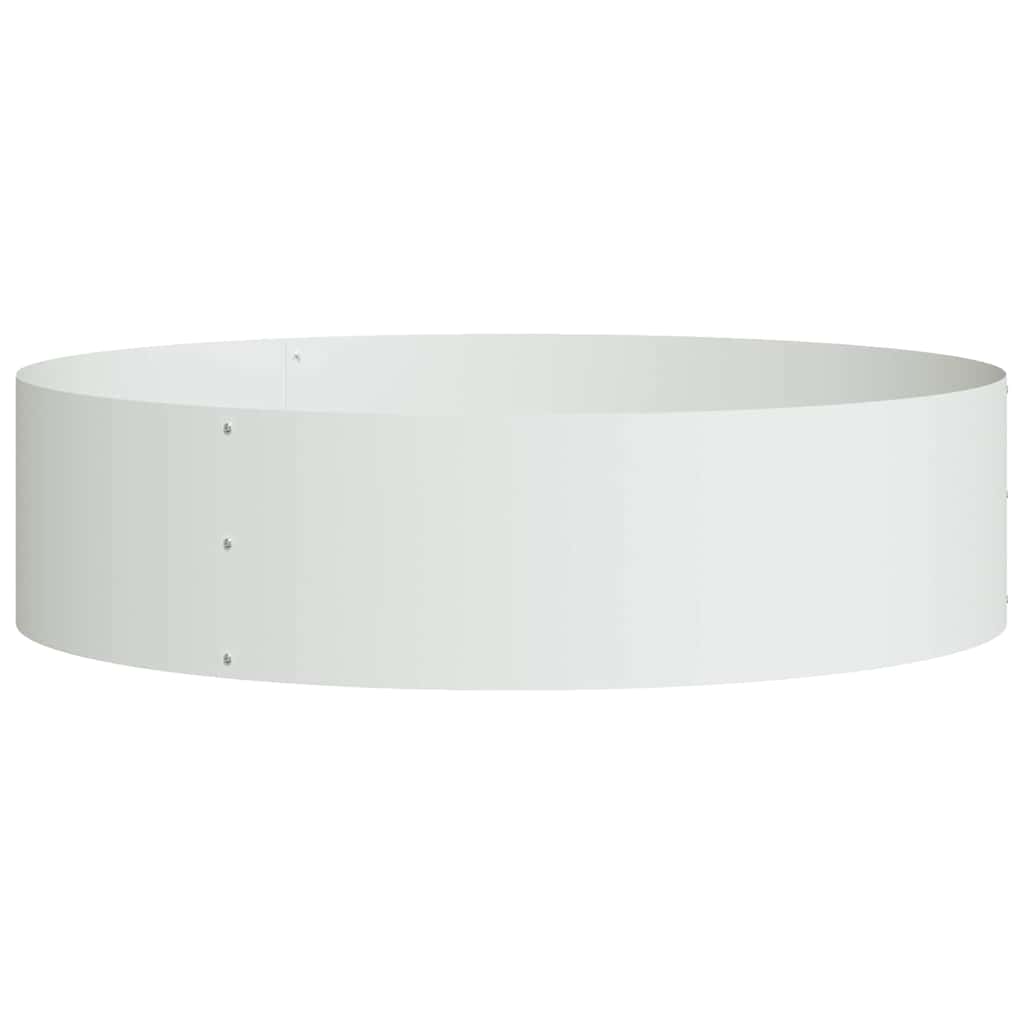 Zahradní truhlíky 5 pcs Bílá 80 x 80 x 20 cm Ocel