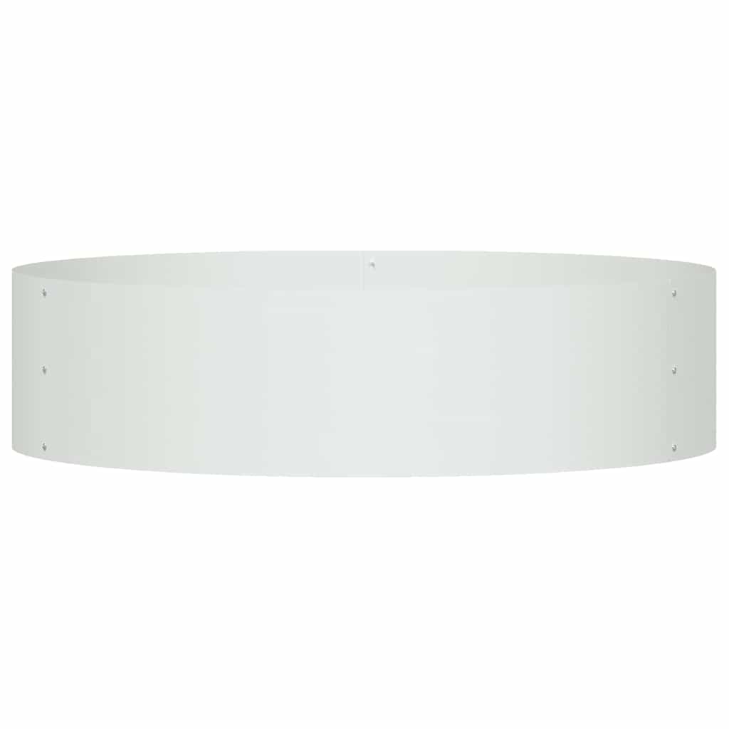 Zahradní truhlíky 5 pcs Bílá 80 x 80 x 20 cm Ocel