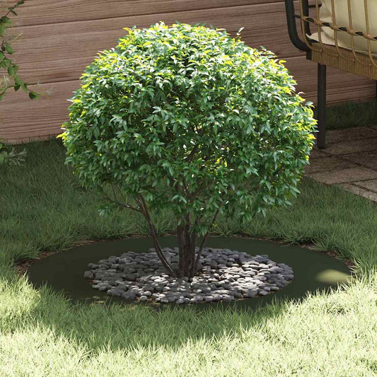 Plochý kruh kolem stromu Olivově zelená Ø50 / 80 cm Ocel