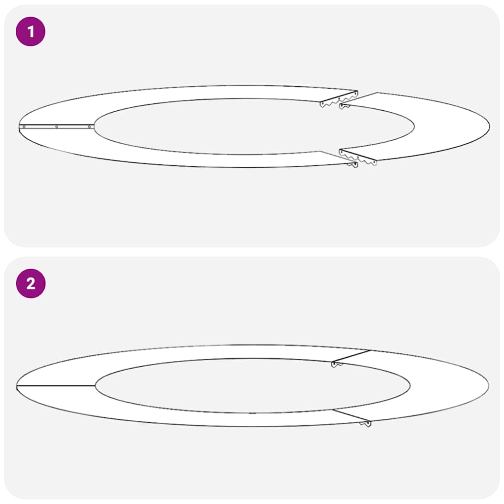 Ploché kroužky na stromy 5 pcs Antracit Ø60 / 90 cm Ocel