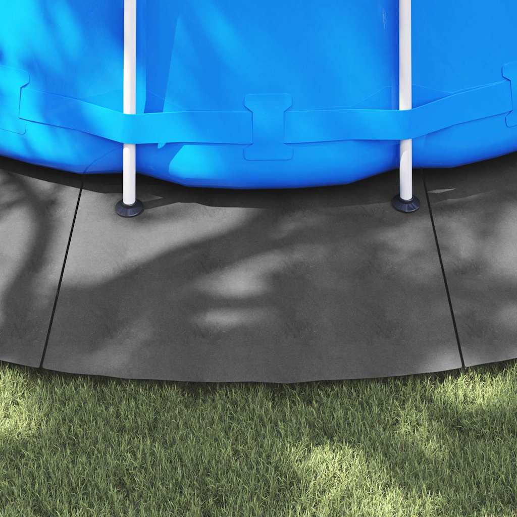 Podložka pod bazén Světle šedá Ø 610 cm Polyesterový geotextil