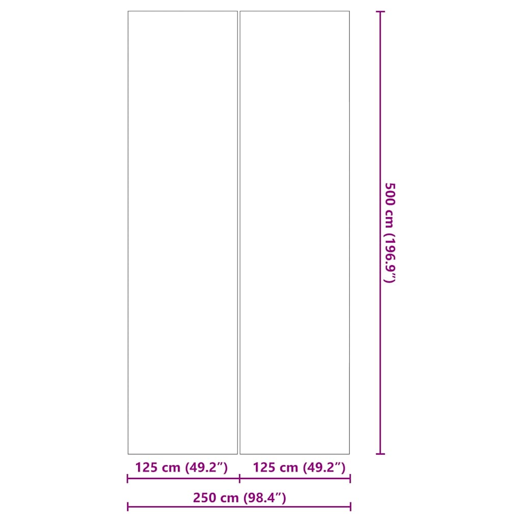 Podložka pod bazén Černá 500 x 250 cm Polyesterový geotextil