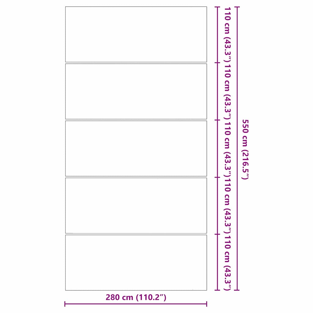 Podložka pod bazén Černá 550 x 280 cm Polyesterový geotextil