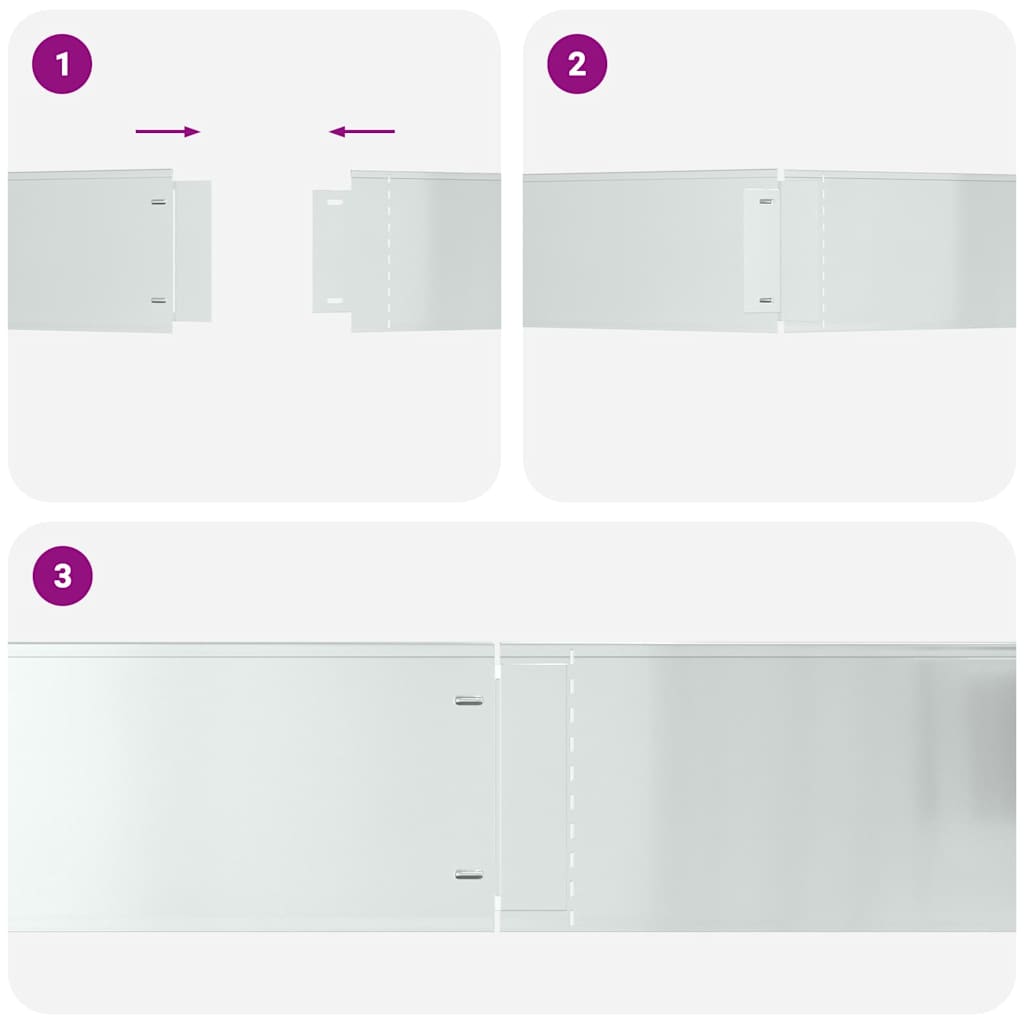 Obrubníky trávníku 5 pcs Stříbrná 100 x 25 x 0.07 cm