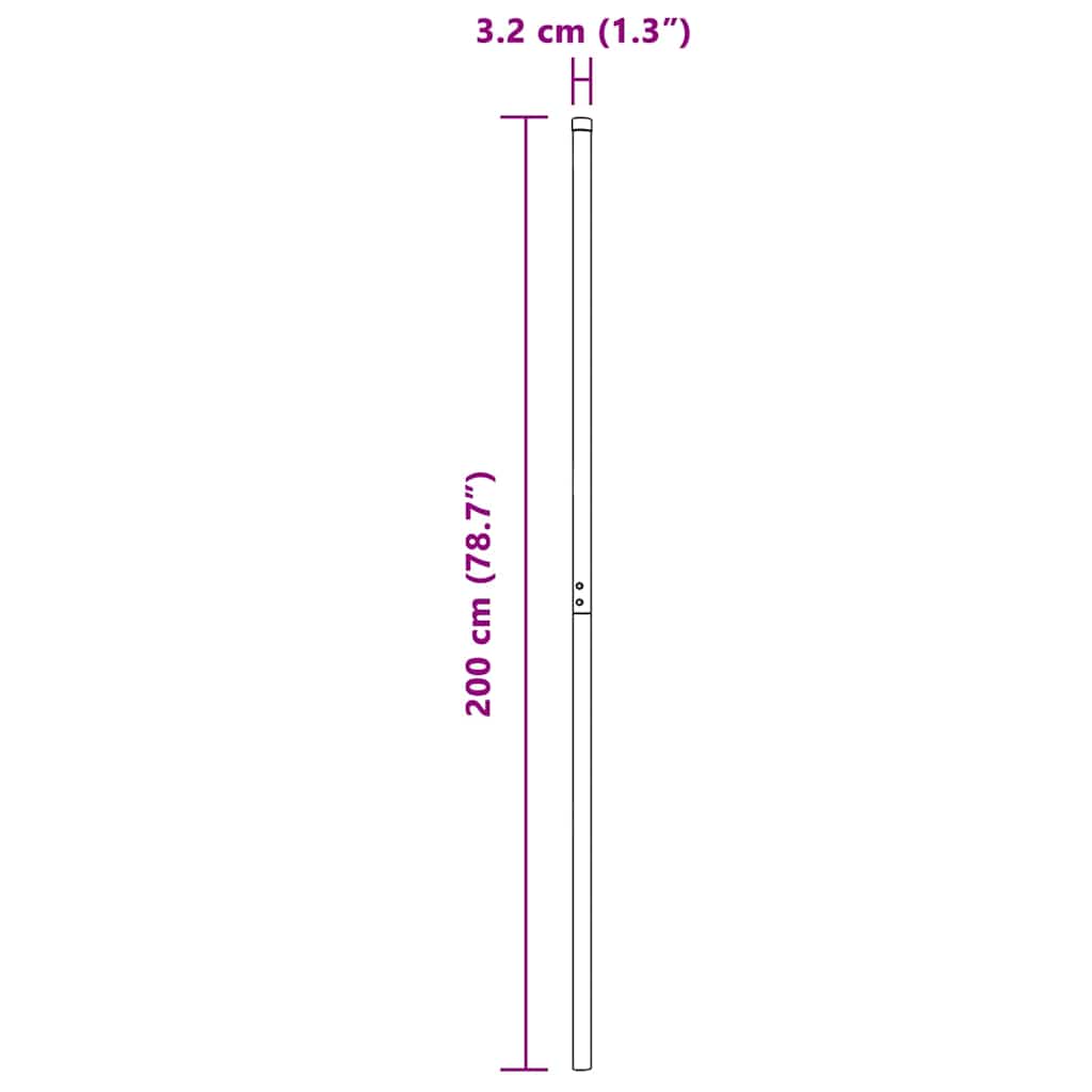 Plotové sloupky 12 pcs Stříbrná 200 cm Práškově lakovaná ocel