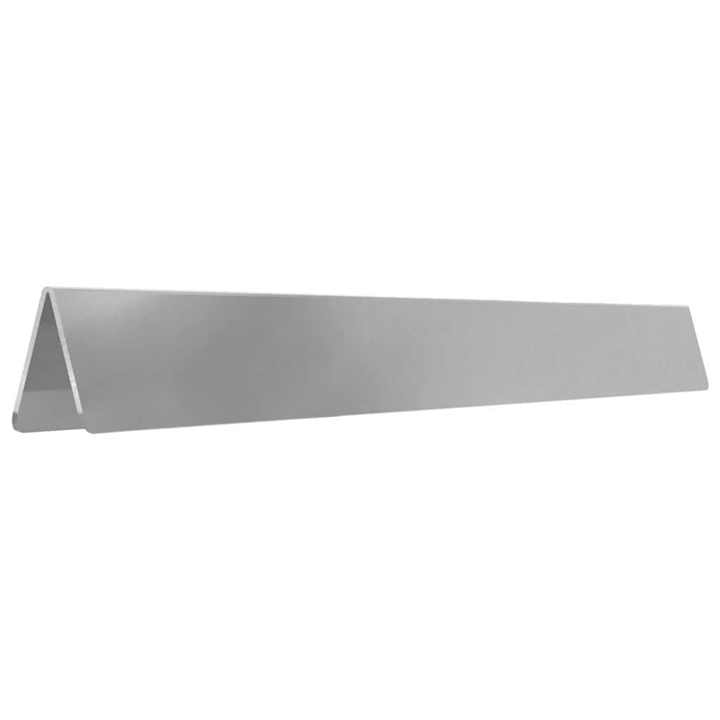 Okraj trávníku 4 pcs Stříbrná 450 x 10 cm Pozinkovaná ocel